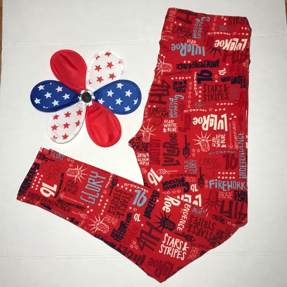 LuLaRoe Pants - LULAROE 4th of July Leggings LuLaRoe Pants - LULAROE 4th of July Leggings